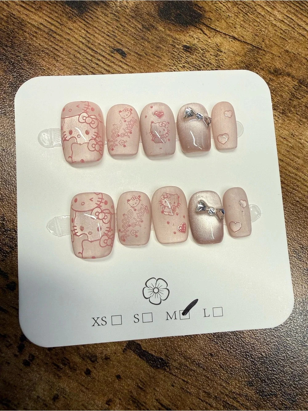 Sanrio Hello Kitty Blush Pink Press-On Nails Medium